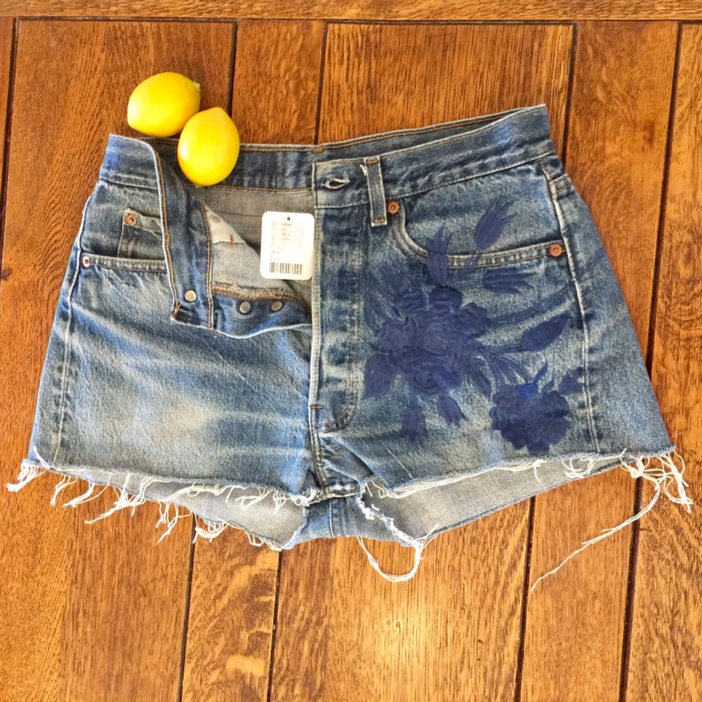 Levi denim shorts, size M